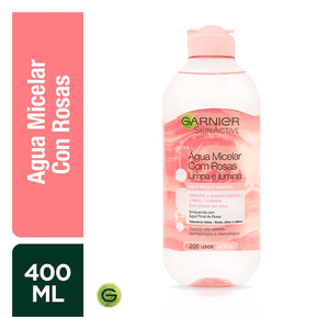 AGUA MICELAR GARNIER AGUA DE ROSAS 400 ML
