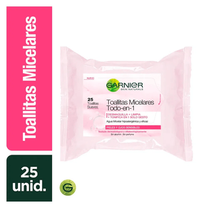 TOALLITAS DESMAQUILLANTES GARNIER MICELAR TODO EN 1