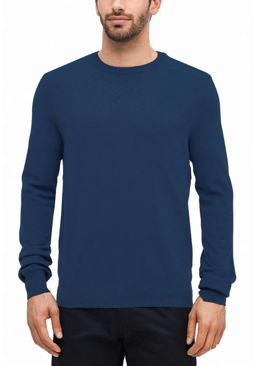 Sweater Dressy Textura Azul