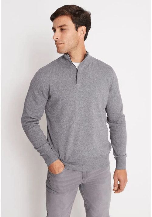 Sweater Dressy Textura Gris Oscuro