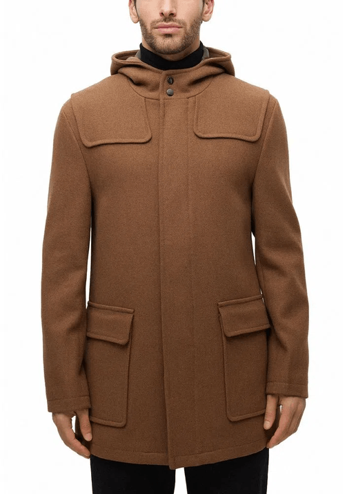 ABRIGO TWILL LANA CAMEL